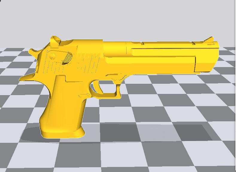 1/6兵人武器沙漠之鹰手枪3D打印模型