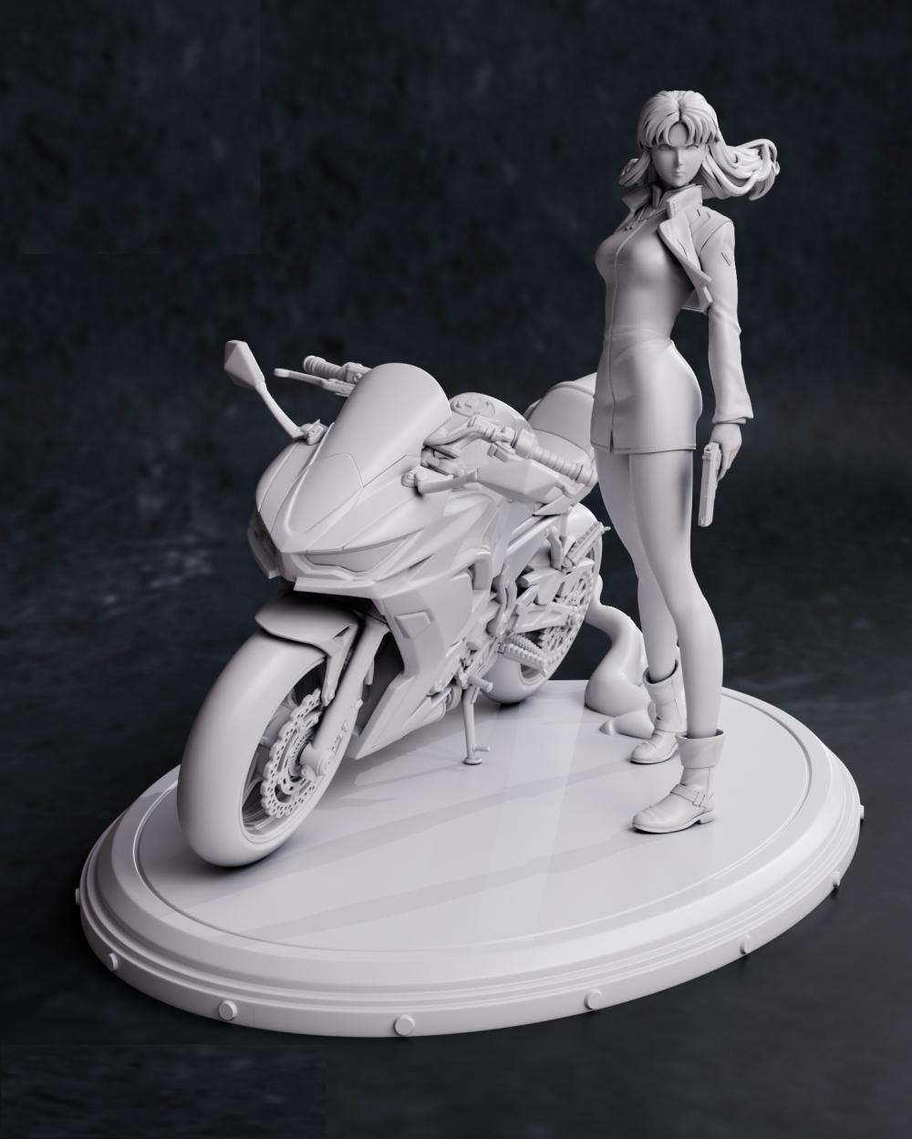 EVA 葛城美里 摩托车3D打印模型