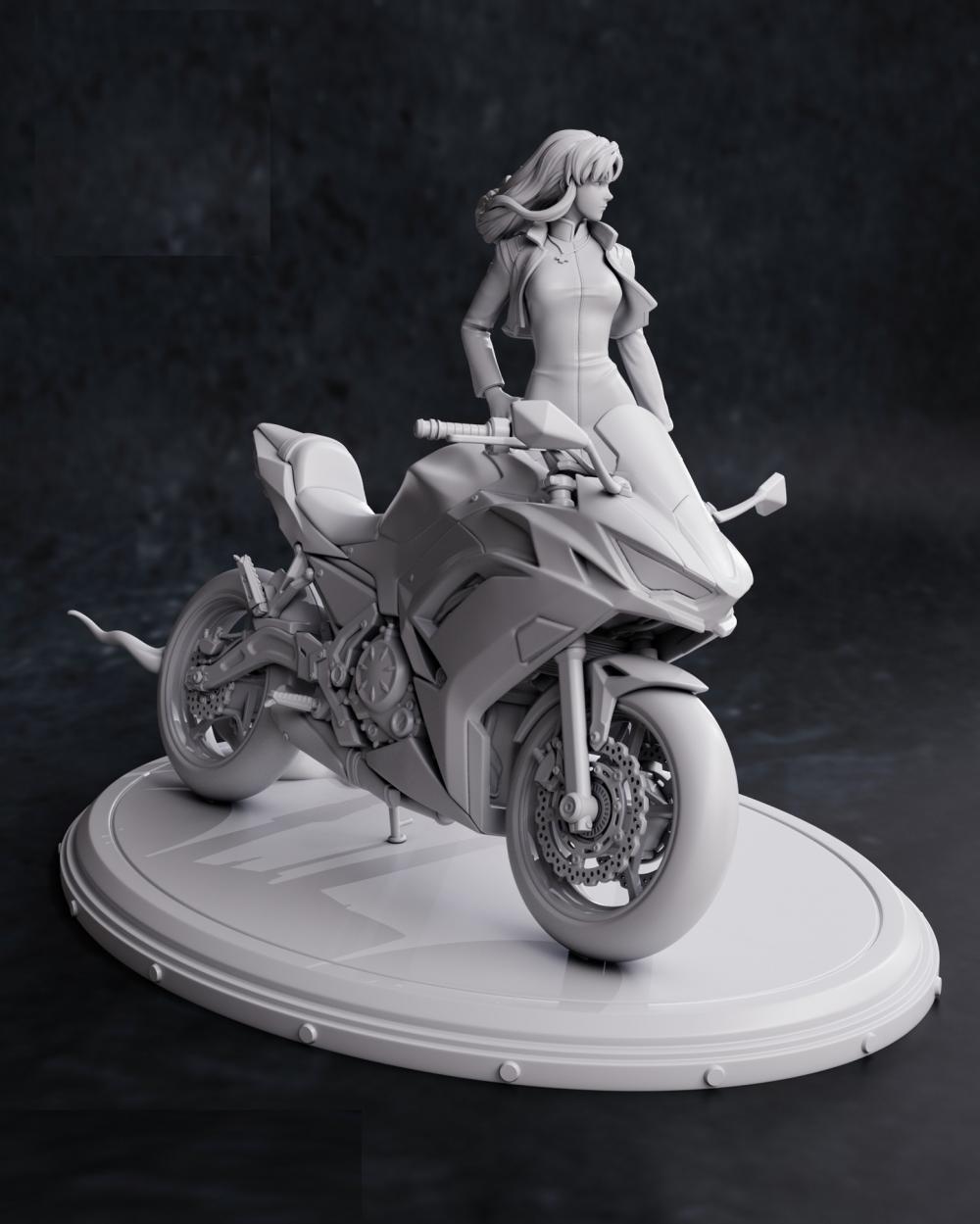 EVA 葛城美里 摩托车3D打印模型