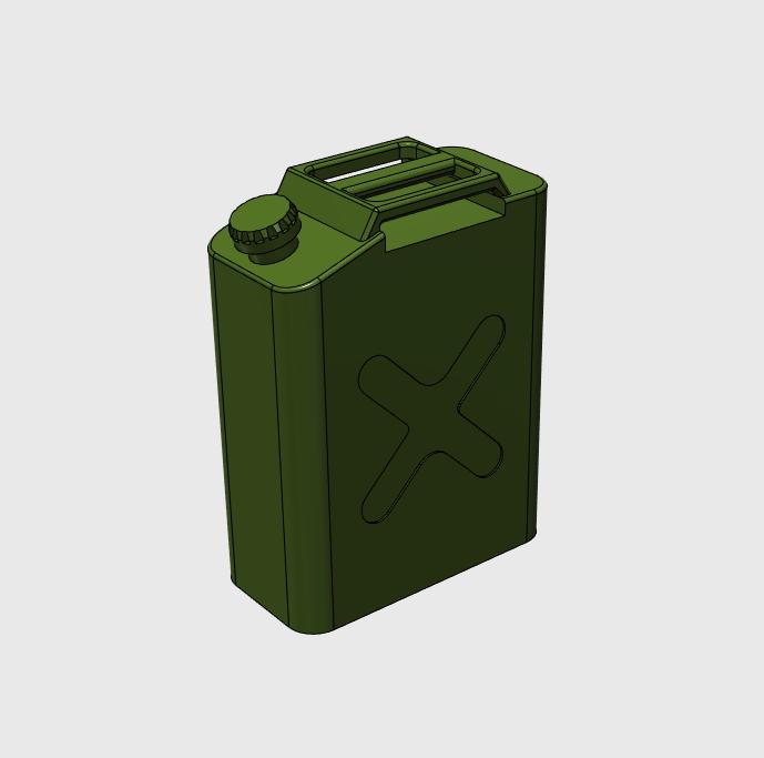 1/6兵人场景摆件汽油桶（一大一小）3D打印模型