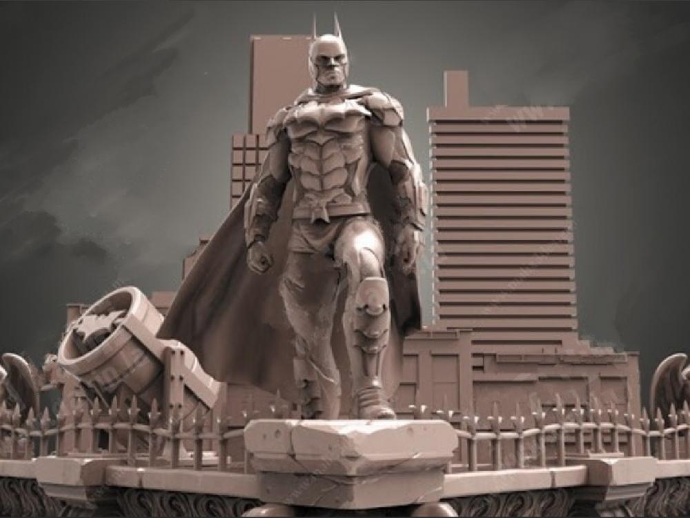 蝙蝠侠屋顶场景3D打印模型