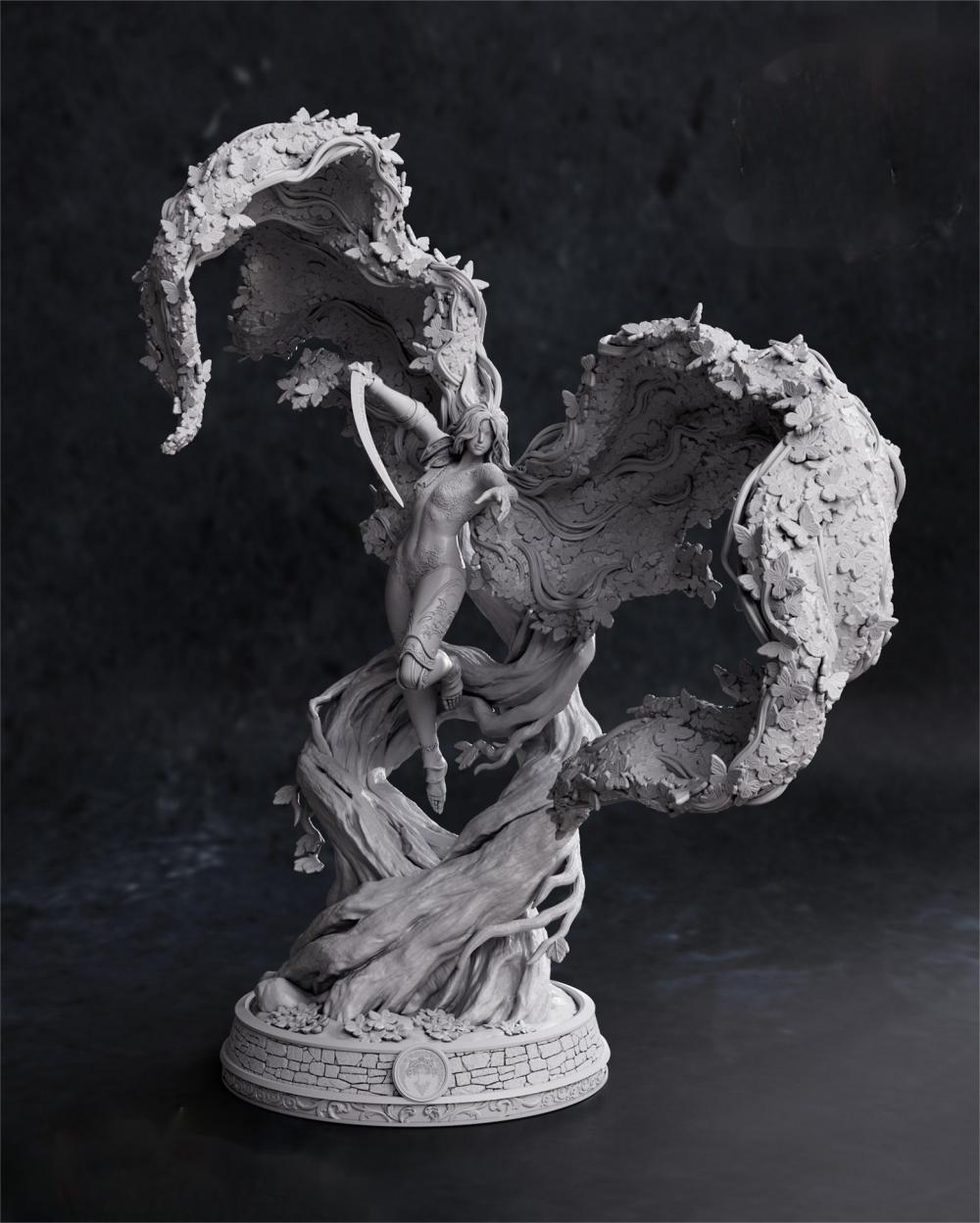 艾尔登法环 玛莲妮亚 雕像3D打印模型
