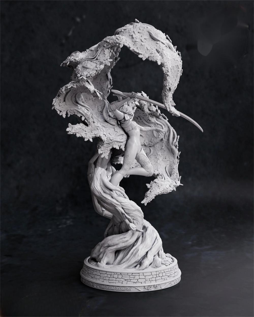 艾尔登法环 玛莲妮亚 雕像3D打印模型
