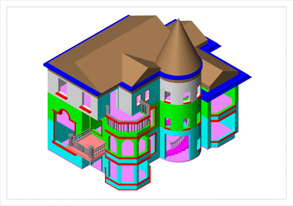 房屋3D打印模型