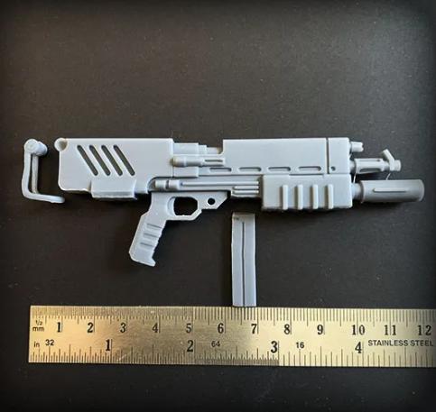 144 100比例 MMP-80 后期型扎古机枪3D打印模型