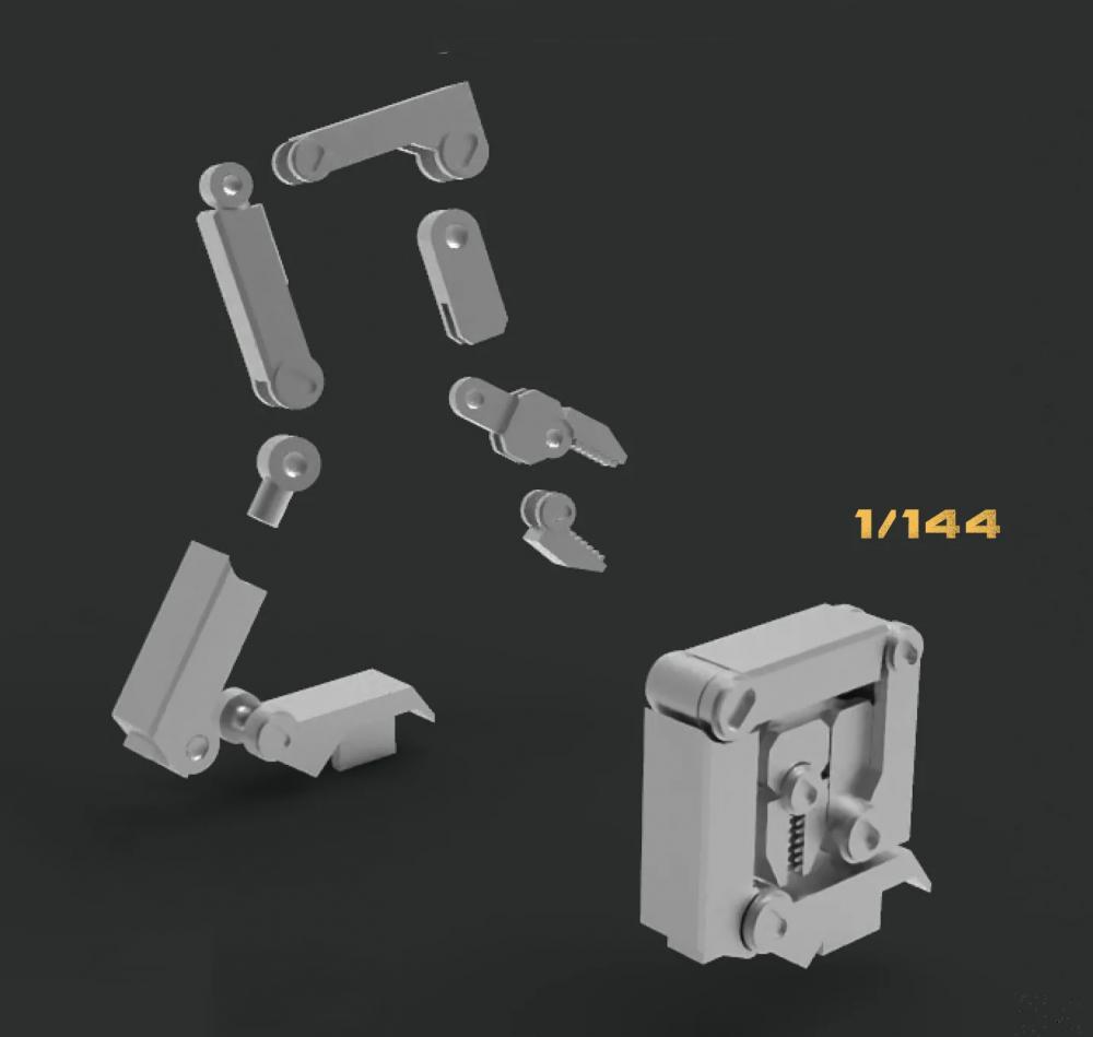 144比例 雷霆宙域 可动机械臂 适用于hg模型3D打印模型