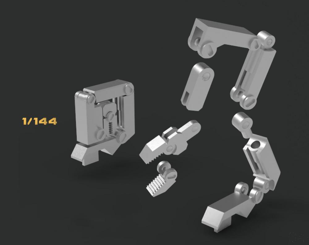 144比例 雷霆宙域 可动机械臂 适用于hg模型3D打印模型
