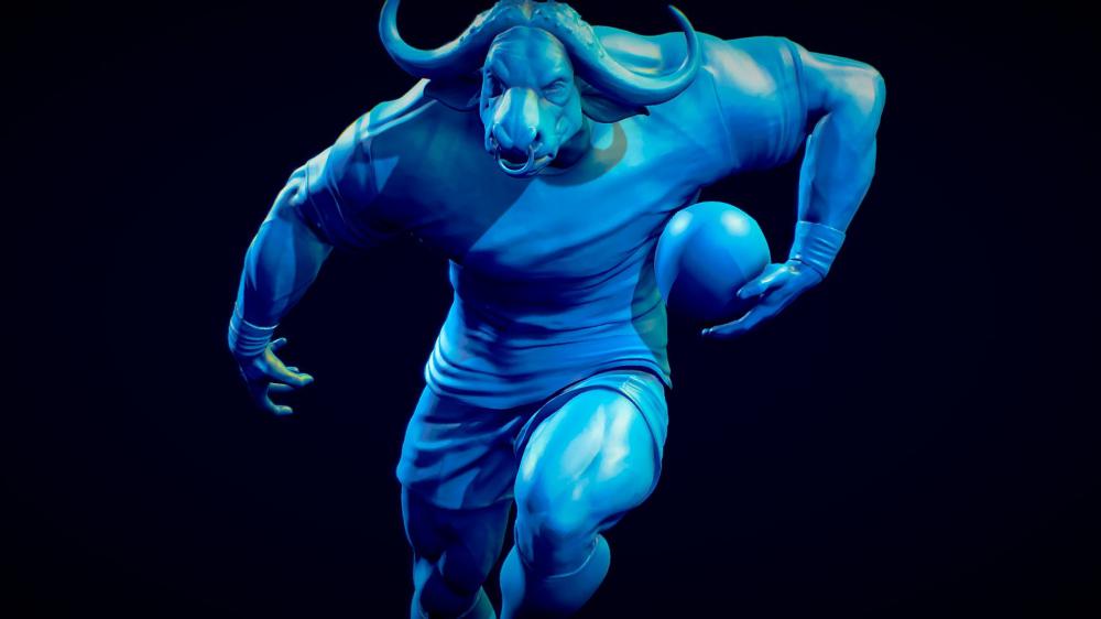 蓝牛 牛力士3D打印模型