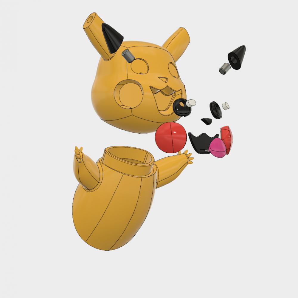 皮卡丘 壁挂3D打印模型