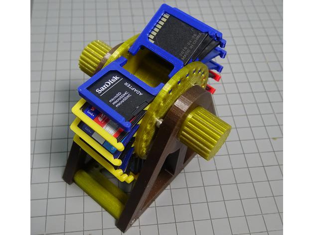 SD卡收纳架3D打印模型