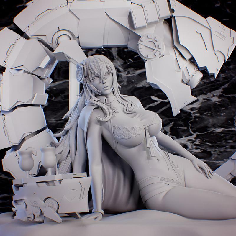 齐柏林伯爵 碧蓝航线3D打印模型