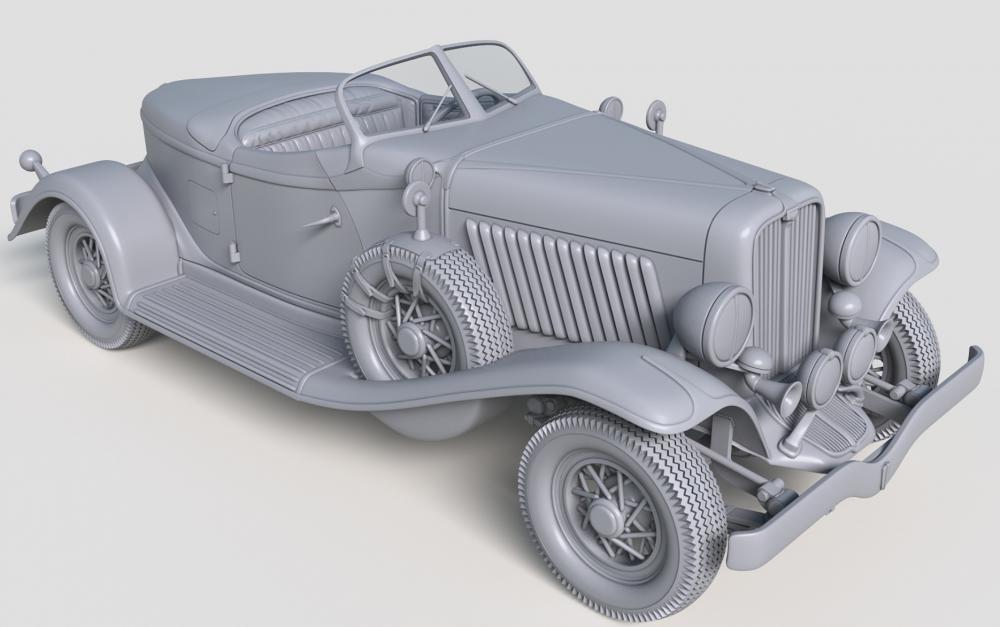 1931 奥本 8-98 SPEEDSTER 老爷车3D打印模型