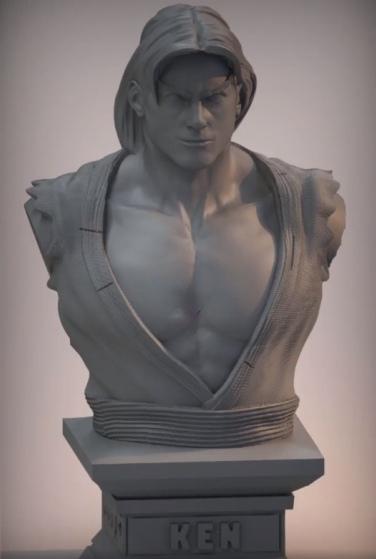 街头霸王 肯  胸像3D打印模型