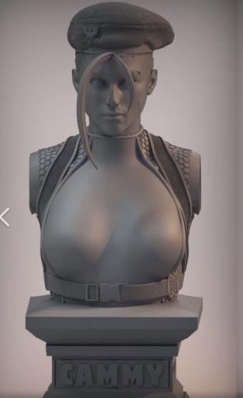 街头霸王  嘉米 胸像3D打印模型