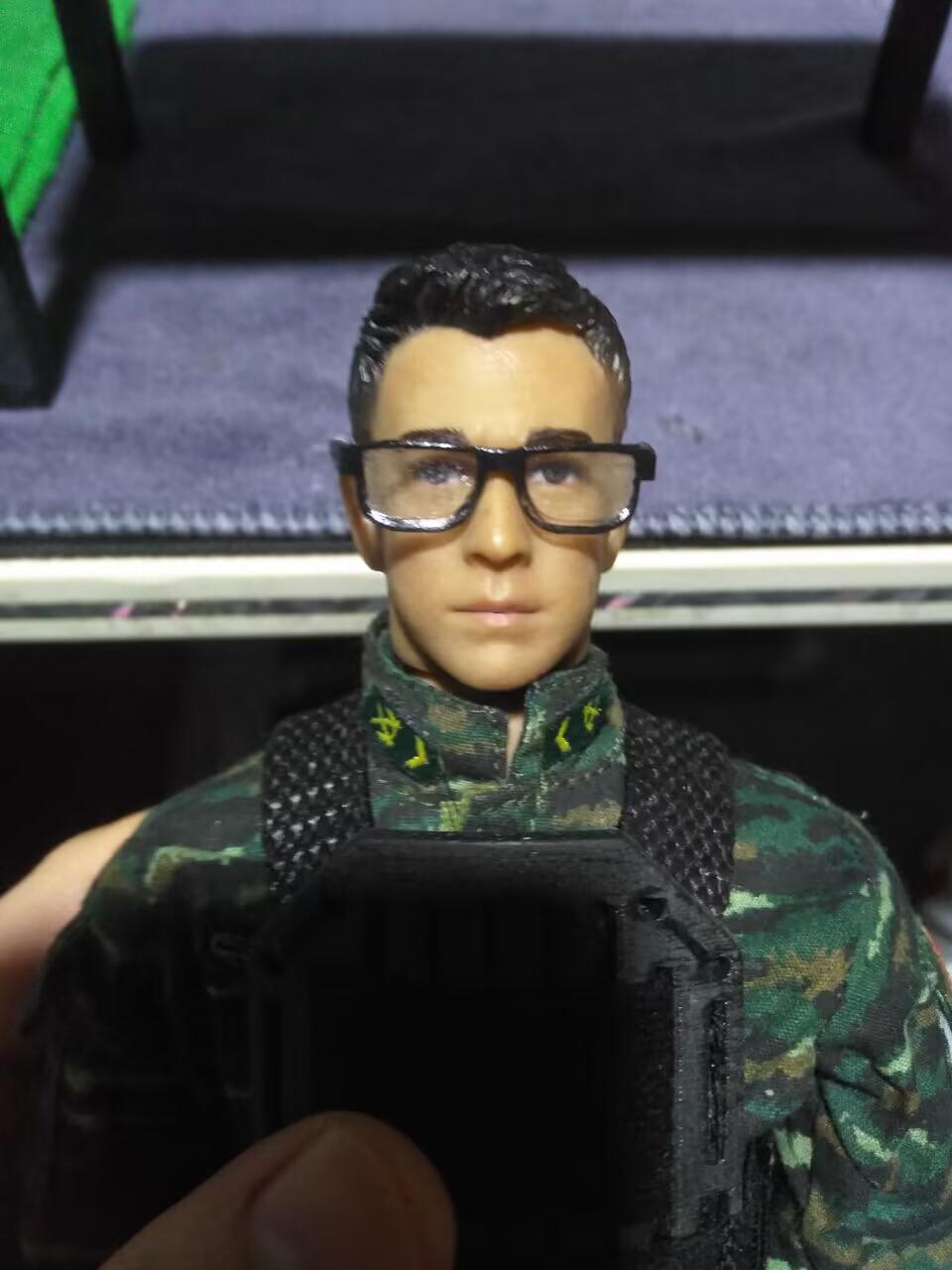 1/6兵人眼镜（大框眼镜）3D打印模型