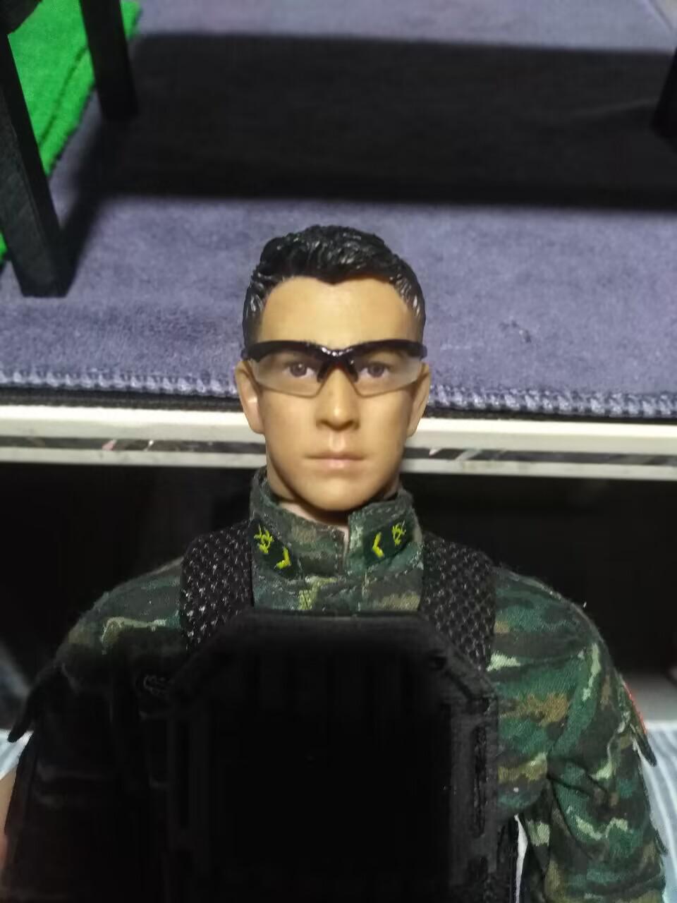 1/6兵人眼镜（半框运动眼镜）3D打印模型