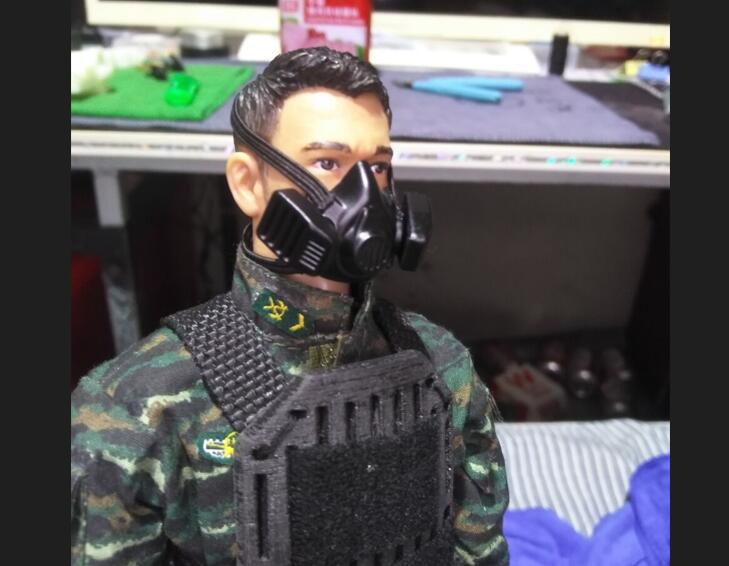 1/6兵人装备防毒面具3D打印模型