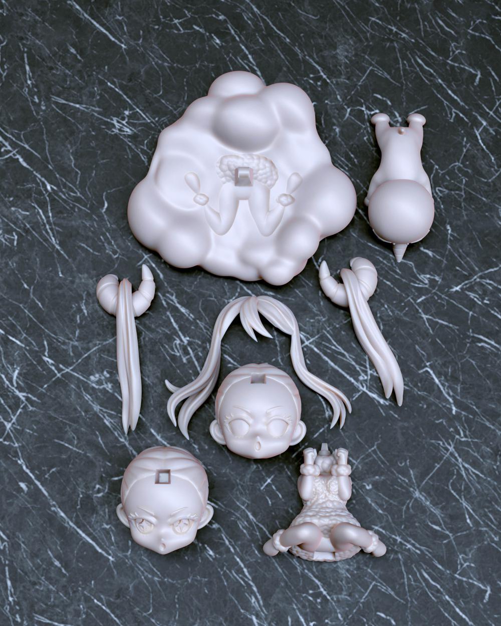 露西 妖精的尾巴 Q版3D打印模型