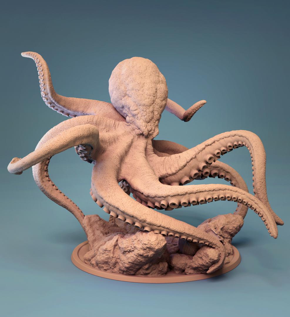 挪威海怪 克拉肯3D打印模型