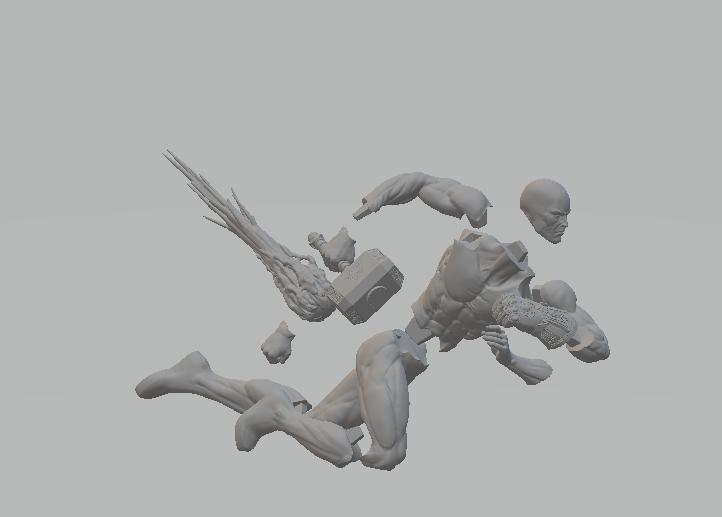 漫威 银色滑翔者 银影侠3D打印模型