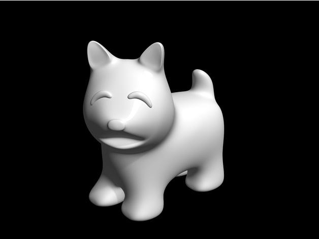 可爱的小狗3D打印模型