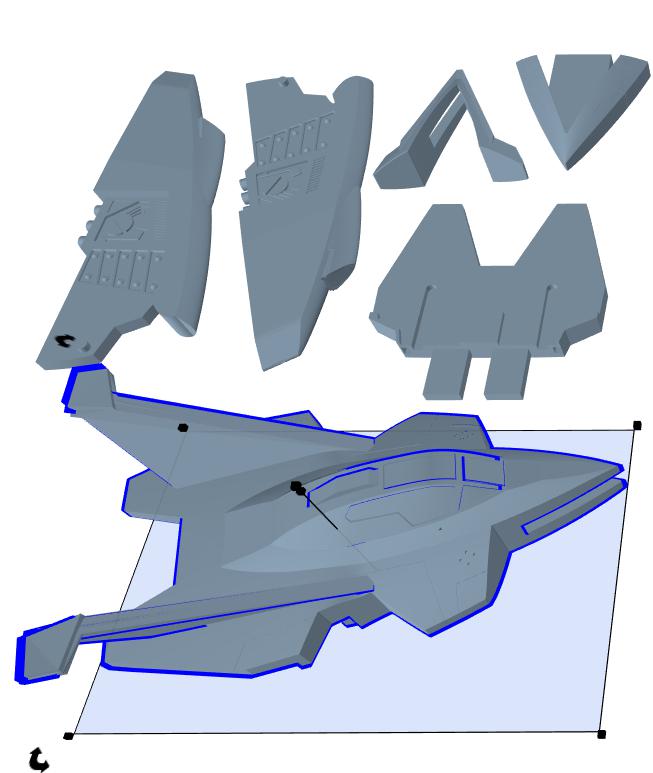胜利飞燕一号战斗机3D打印模型