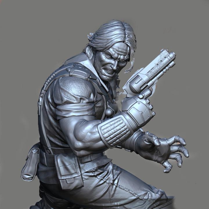 星际争霸 人族 吉姆·雷諾 军服版3D打印模型