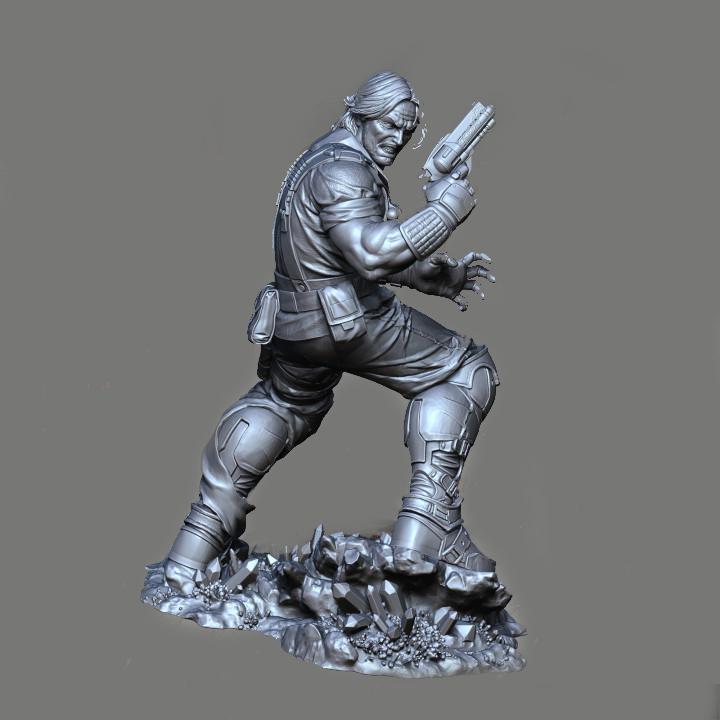 星际争霸 人族 吉姆·雷諾 军服版3D打印模型