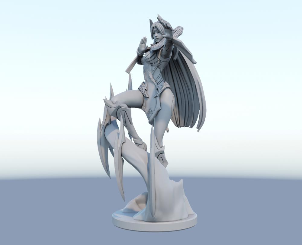 英雄联盟  舞剑灵使 伊瑞莉雅3D打印模型