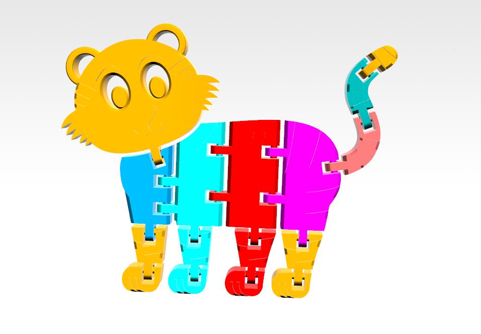 能活动的12生肖3D打印模型
