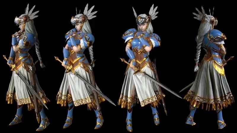 北欧女神3D打印模型