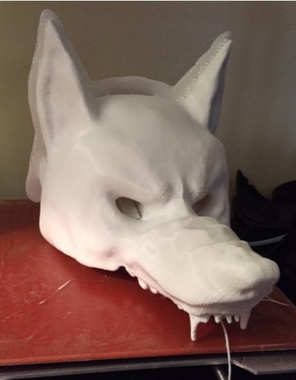 面具 狼头面罩3D打印模型