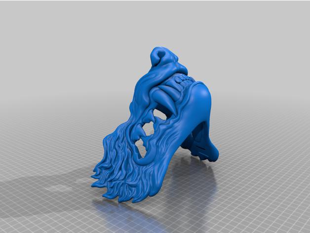 面具 狼头口罩3D打印模型