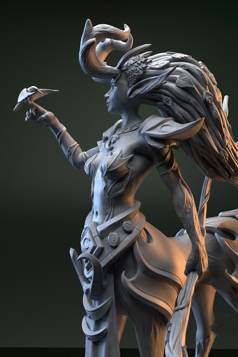 魅惑魔女 DOTA23D打印模型