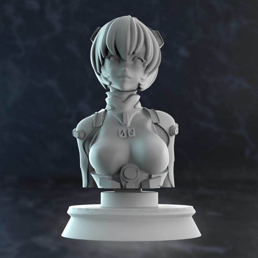 EVA 绫波丽 胸像3D打印模型