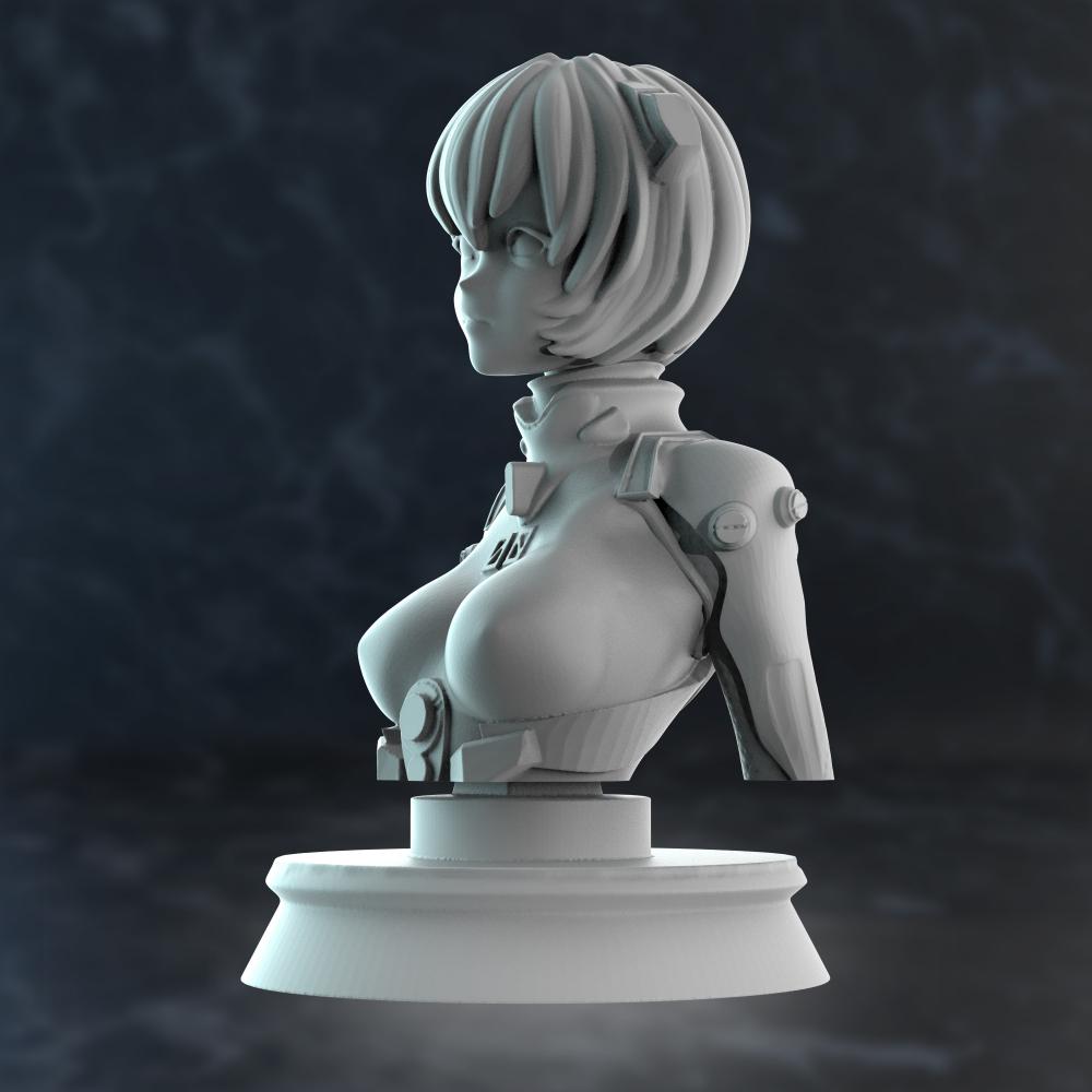 EVA 绫波丽 胸像3D打印模型