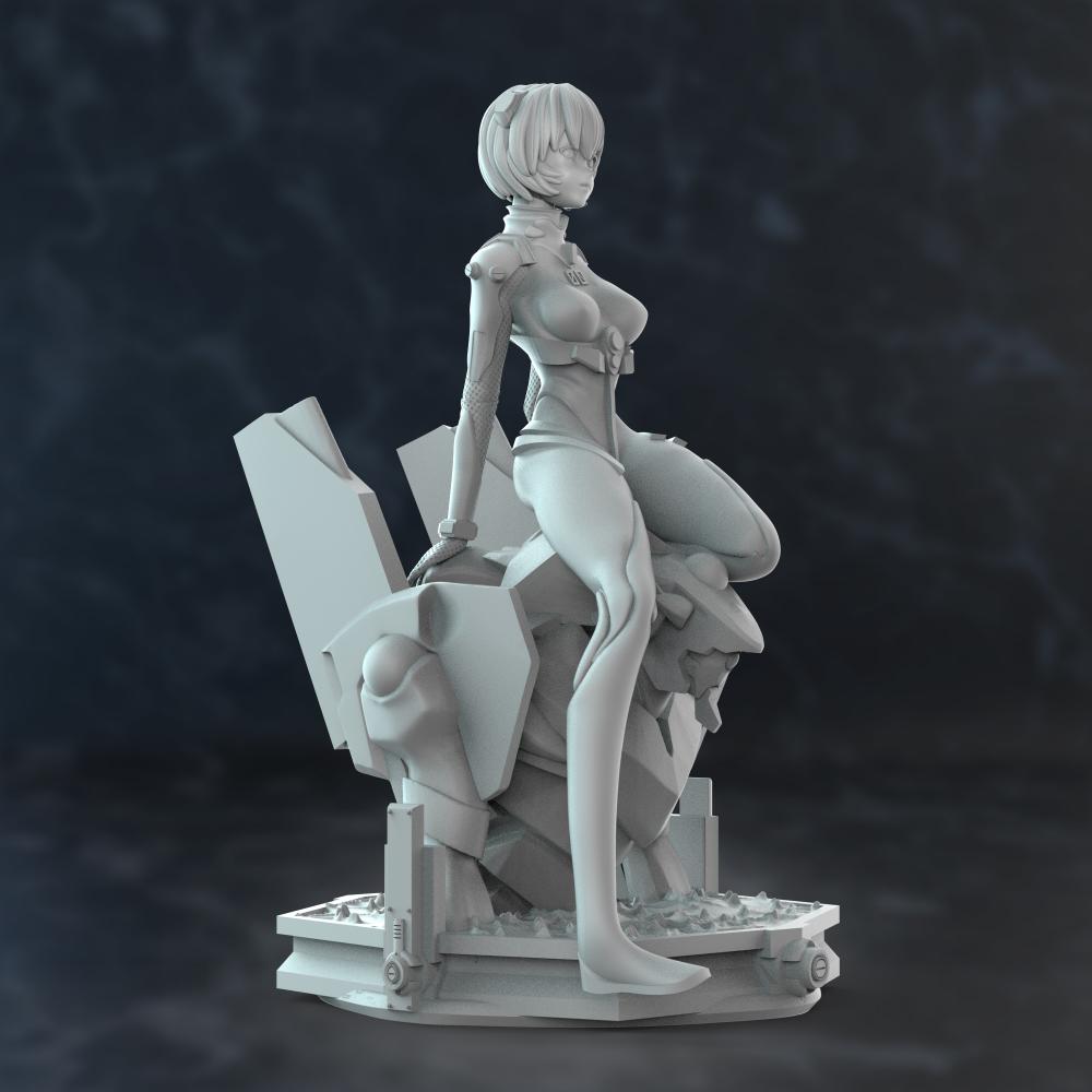 EVA 零号机+绫波丽3D打印模型