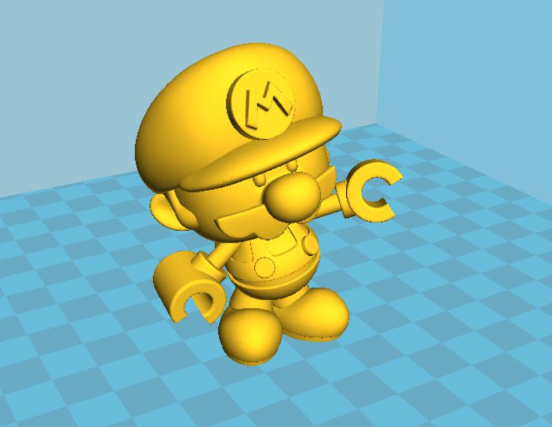 mini马里奥 乐高版3D打印模型