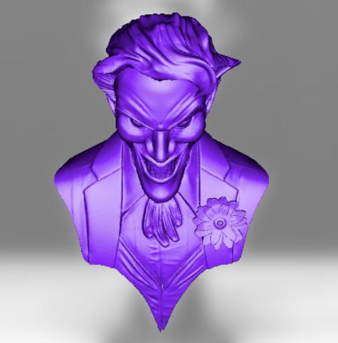 小丑半身像3D打印模型