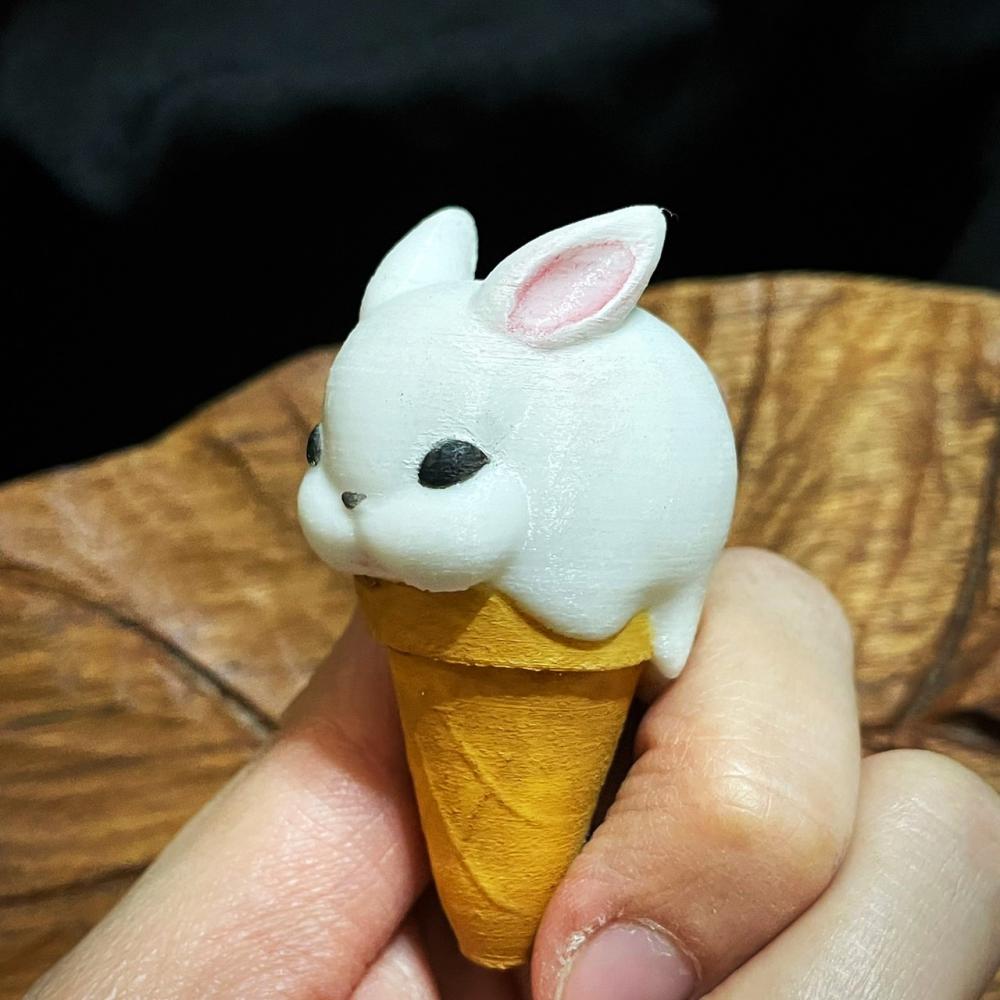 冰淇淋兔子3D打印模型