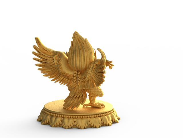 大鹏鸟3D打印模型