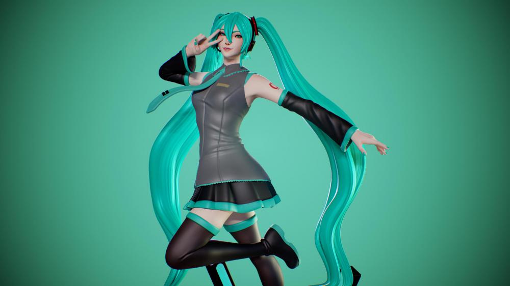 初音3D打印模型