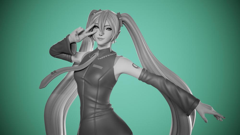 初音3D打印模型