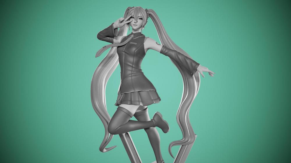 初音3D打印模型