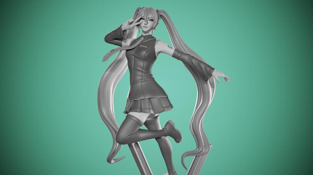 初音3D打印模型