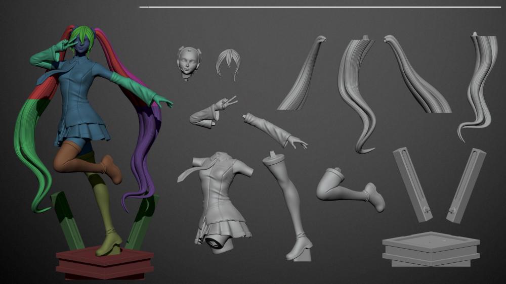 初音3D打印模型