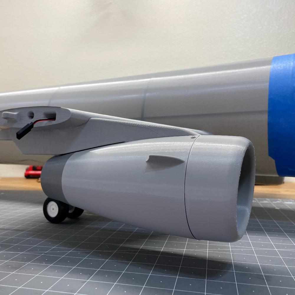 大型遥控客机3D打印模型