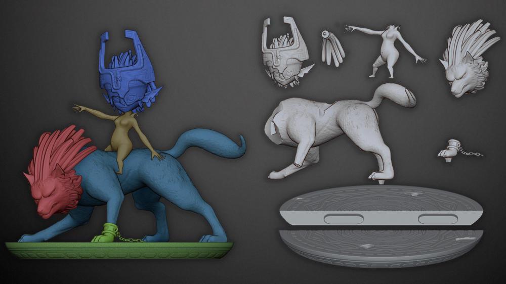 米德娜 塞尔达传说3D打印模型