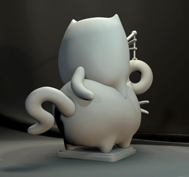 猫咪3D打印模型