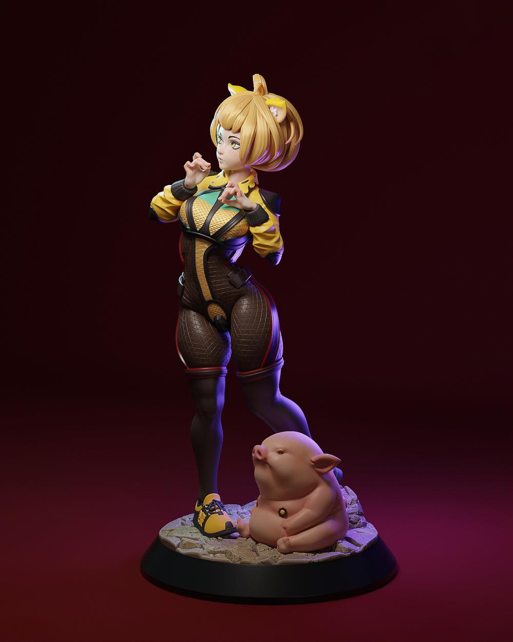 猪猪女孩3D打印模型